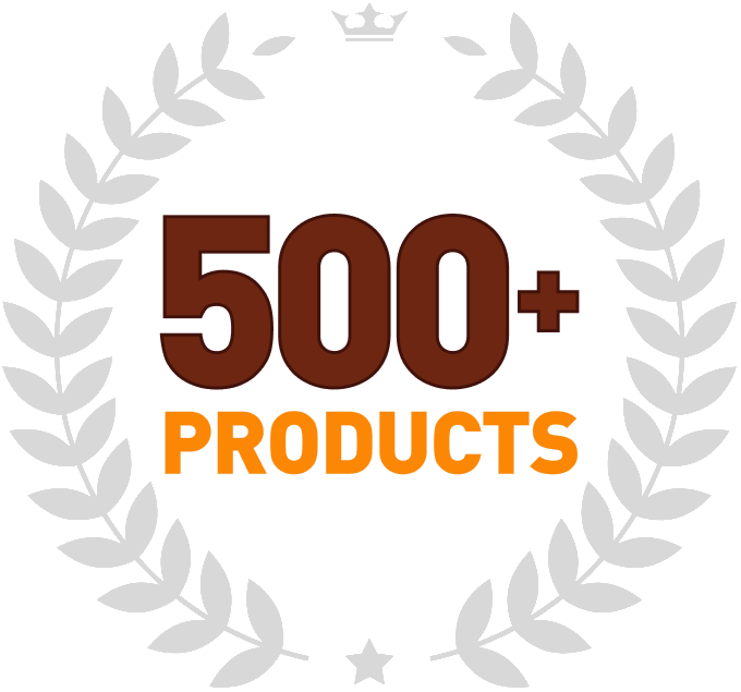 Over 500 products