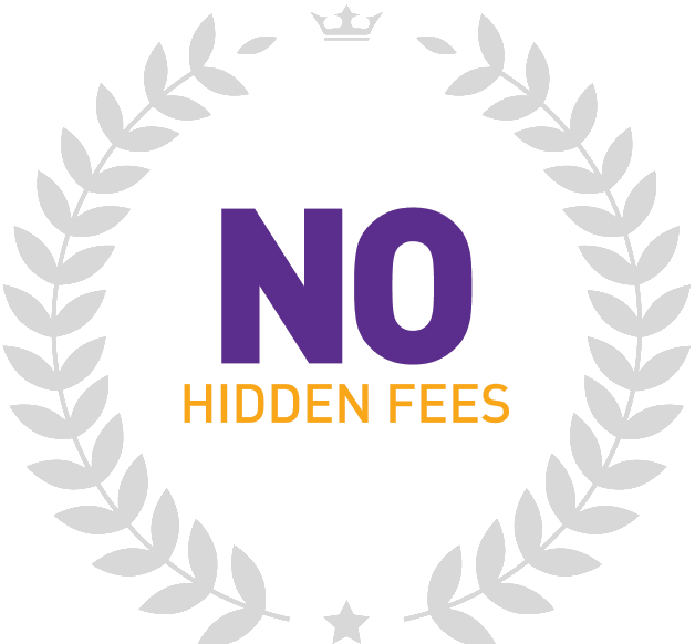 No hidden fees